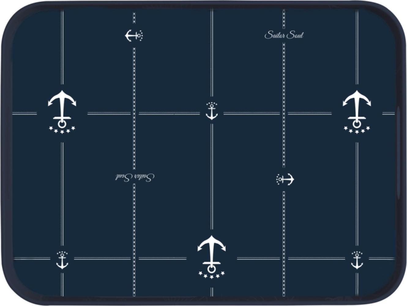 Tablett - Sailor Soul - Navyblau Anker Bild 1