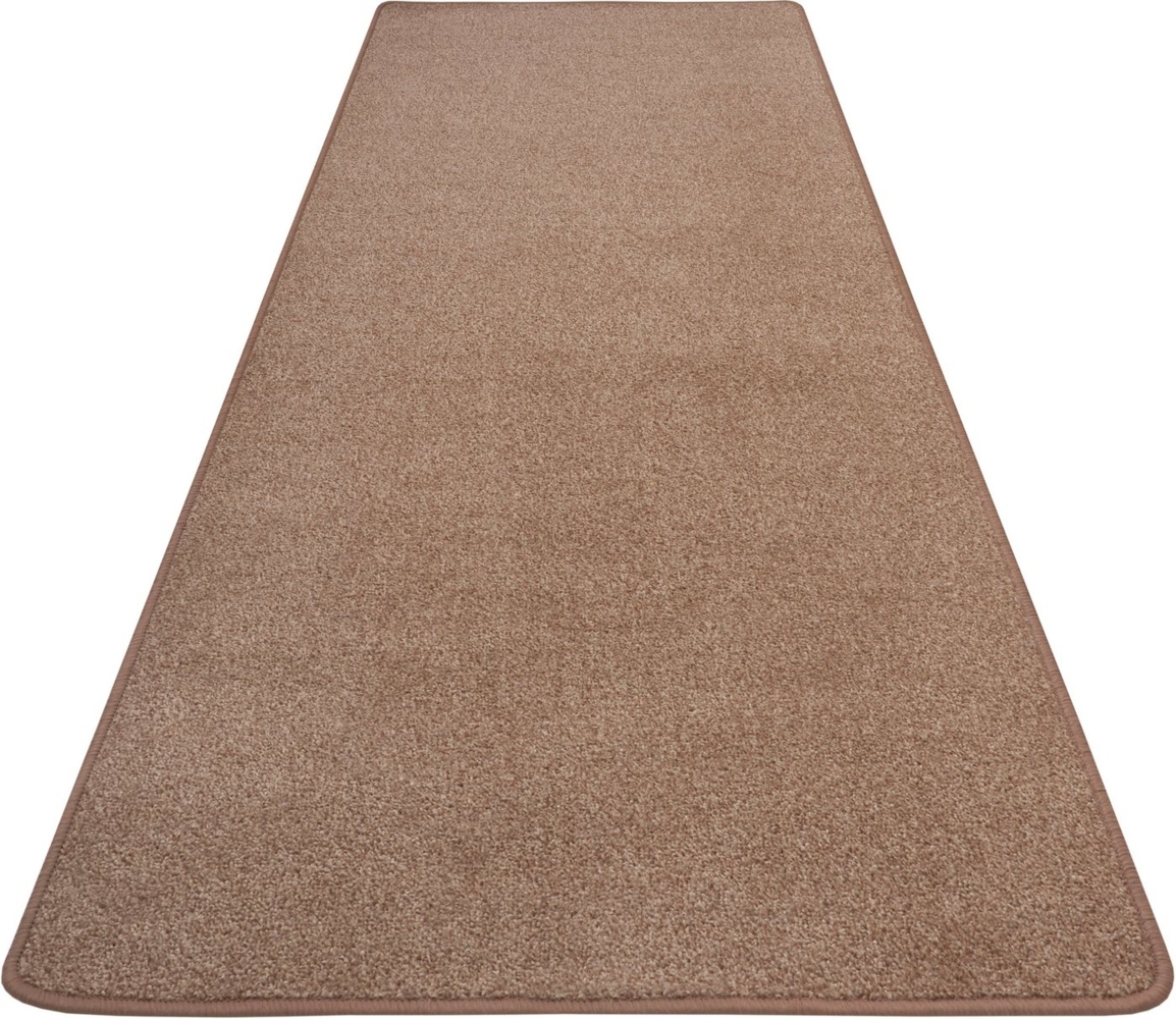 Hanse Home Exclusiv Läufer Liberty, rechteckig, Höhe: 7 mm, Uni-Meliert, robust, kräftige Farben, rundherum farbige Kettelung Bild 1