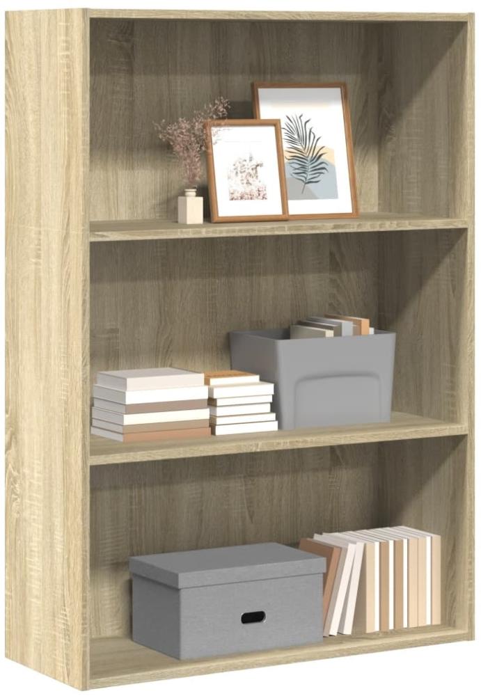 vidaXL Bücherregal Sonoma-Eiche 80x30x114 cm Holzwerkstoff 857933 Bild 1