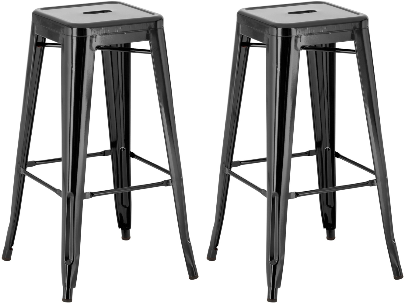 2er Set Barhocker Joshua, schwarz Bild 1