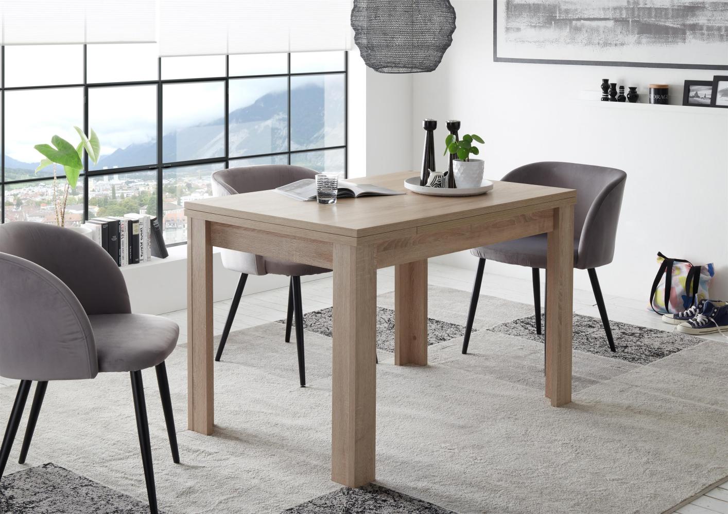Esstisch >Monterrey< in Eiche Sägerau - 140x78x90cm (BxHxT) Bild 1