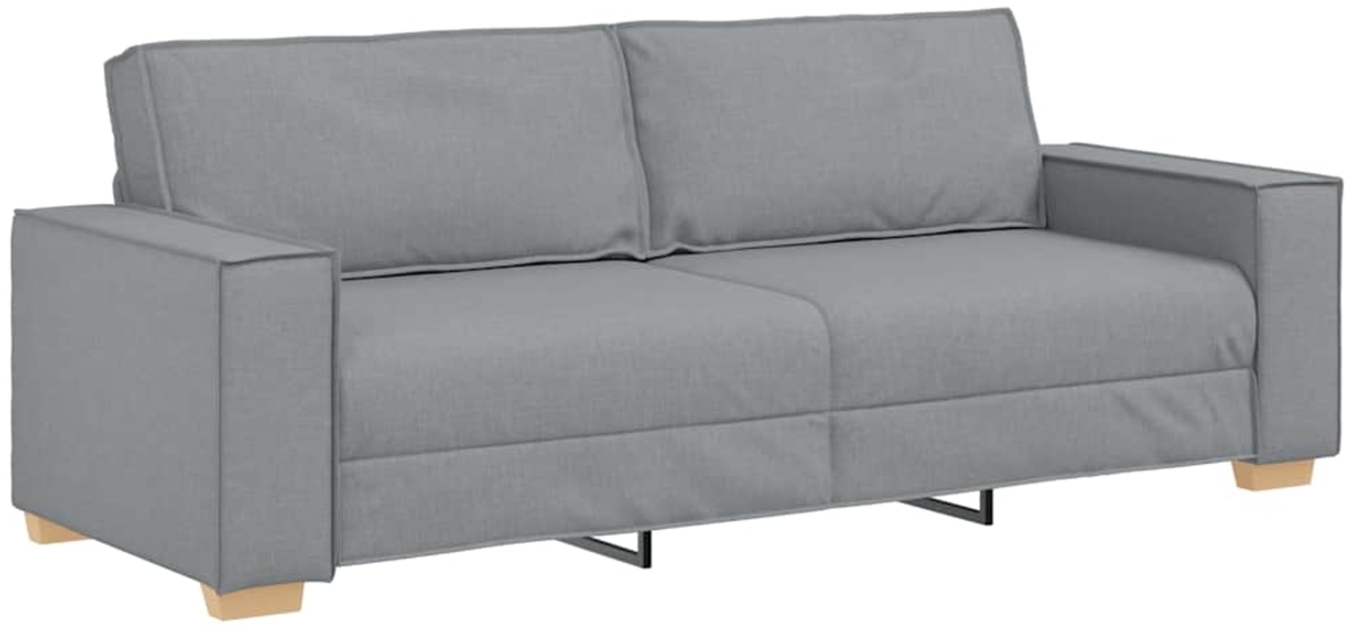 vidaXL 3-Sitzer-Sofa Hellgrau 180 cm Stoff 4104990 Bild 1