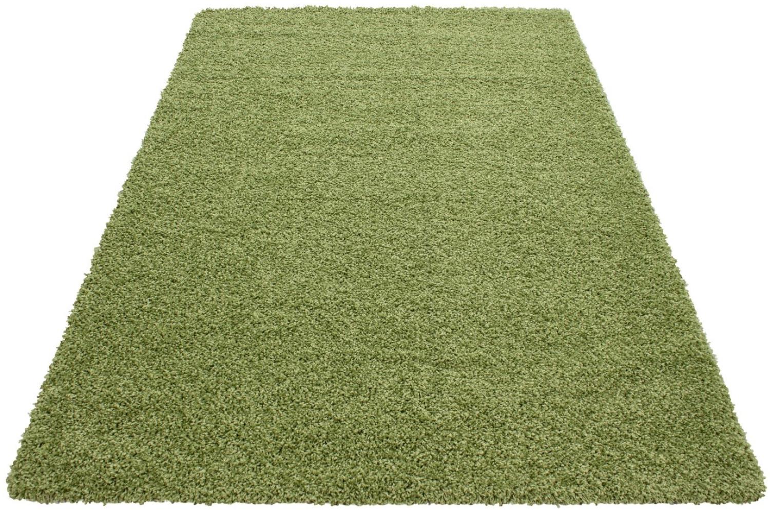 Shaggy Teppich LIFE GREEN 120 X 170cm Rechteck Bild 1