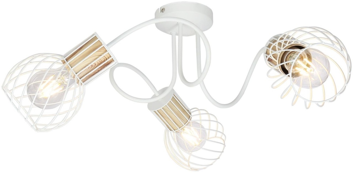 Deckenleuchte Wohnzimmer Deckstrahler 3-flammig Deckenleuchte weiß 54012-3 Bild 1