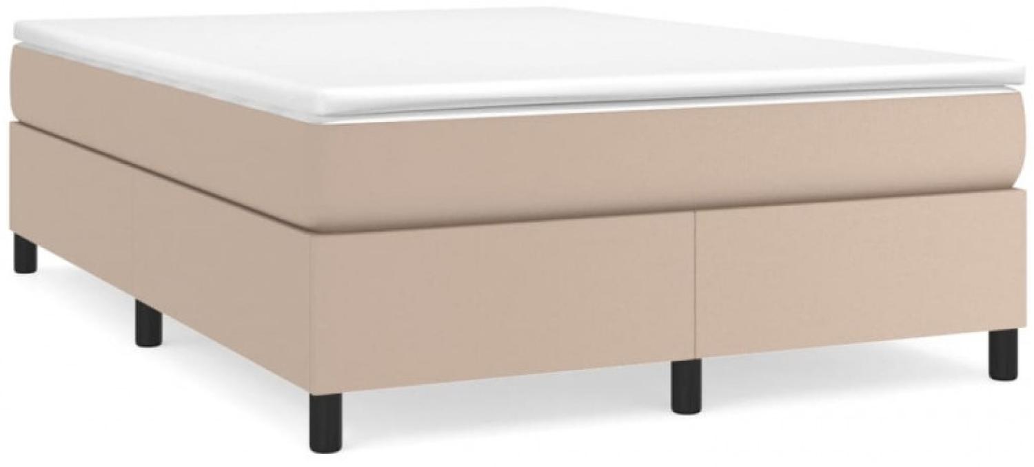 vidaXL Polsterbett Matratze Cappuccino-Braun 180x200 cm Kunstleder Bild 1