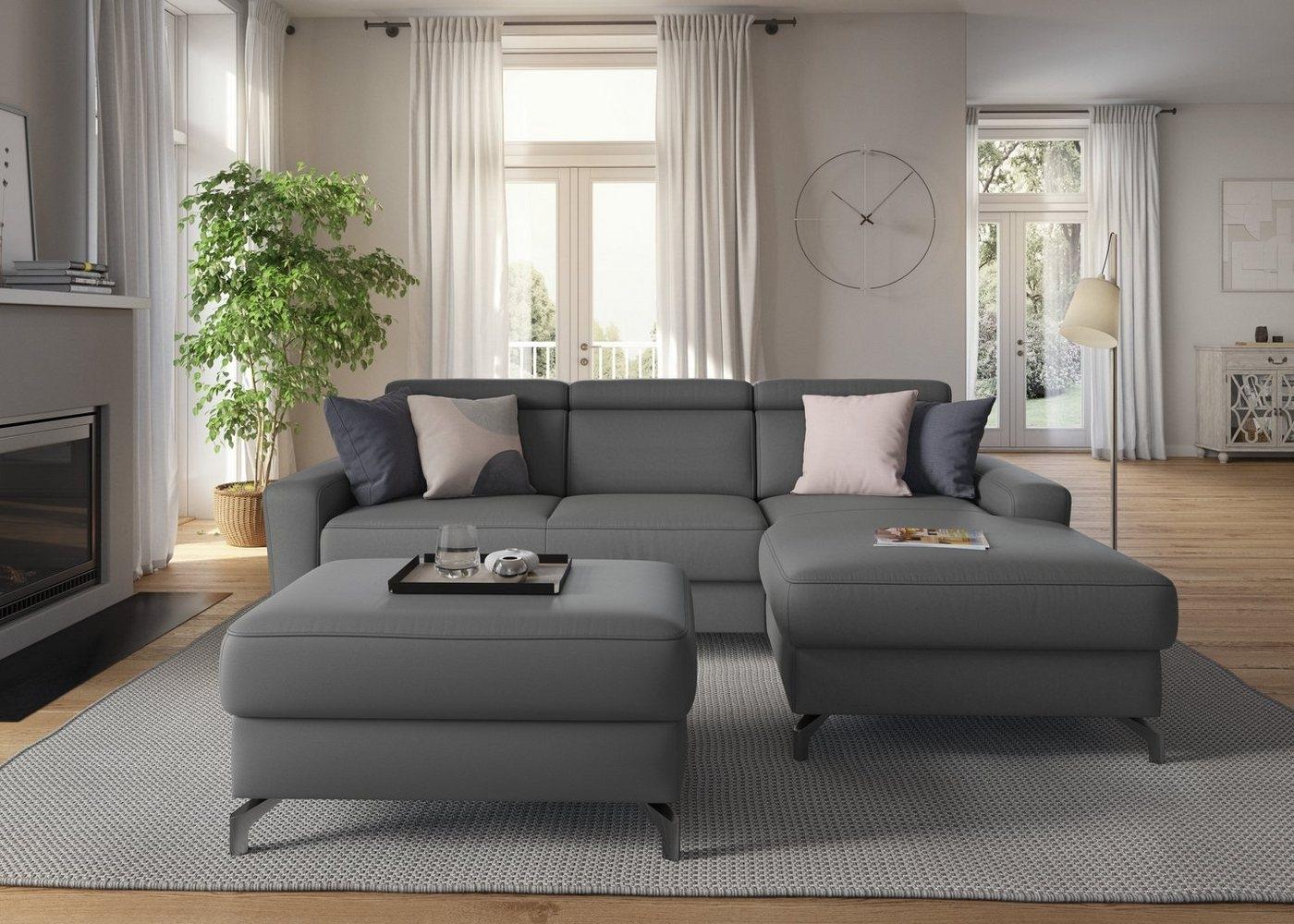 sit&more Ecksofa Scarlett L-Form, inklusive Kopfteilverstellung, wahlweise mit Bettfunktion, Bettkasten Bild 1