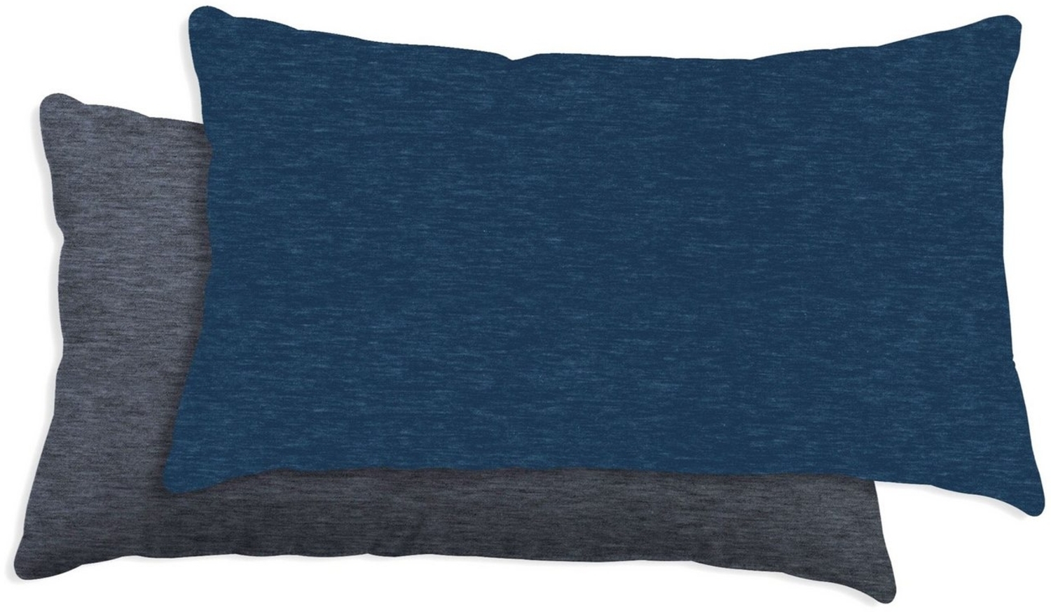 One Home Kissenbezüge Wende Melange, (2 Stück), meliert, Baumwolle kuschelig warm weich Biber Winter Bild 1