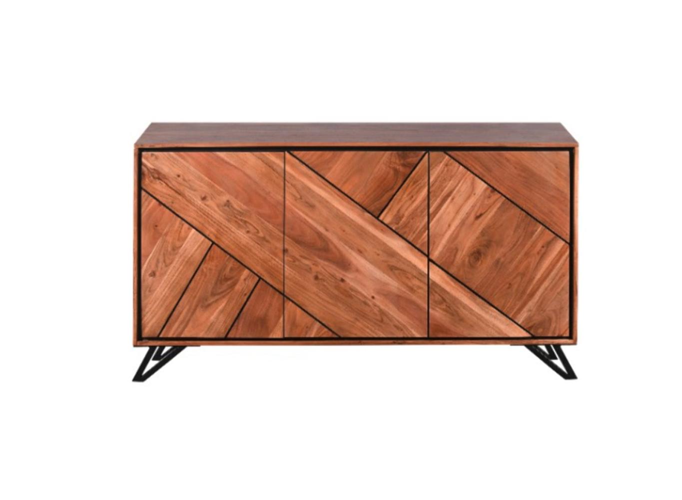 Sideboard AMBALA – Elegantes Akazienholz mit Soft-Close-Funktion Bild 1