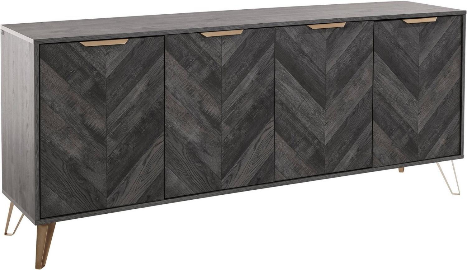 Leonique Sideboard Nanterie, Kommode mit Fischgrätenmuster, Breite 176,5 cm Bild 1