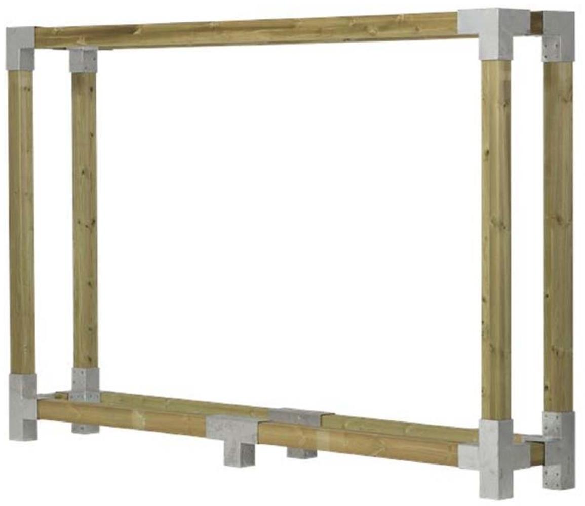 Plus Holz Kaminholzregal Holzlager | Natur | 50x286x188 cm Bild 1