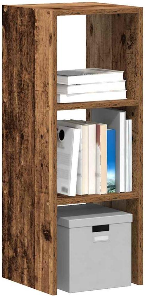 vidaXL Bücherregal Stapelbar Altholz-Optik 30x30x80 cm Holzwerkstoff 858817 Bild 1