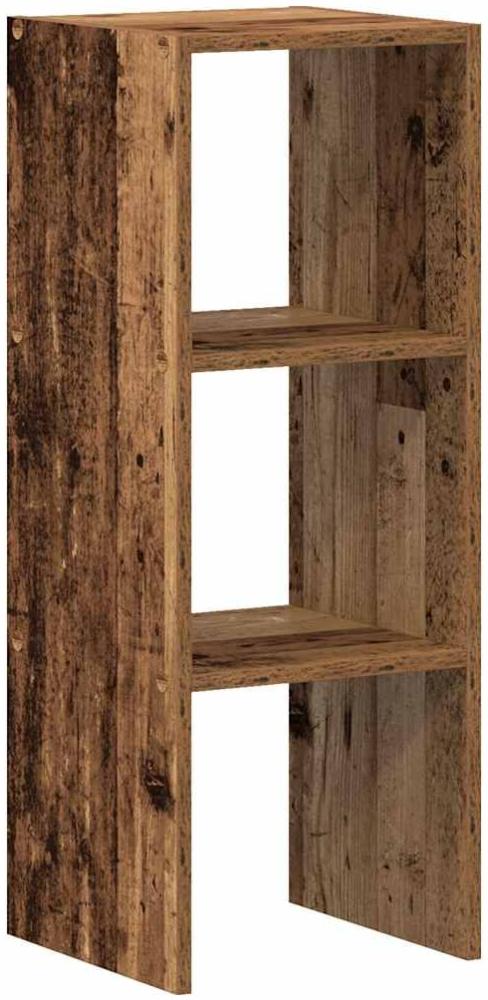 vidaXL Bücherregal Stapelbar Altholz-Optik 30x30x80 cm Holzwerkstoff 858817 Bild 1