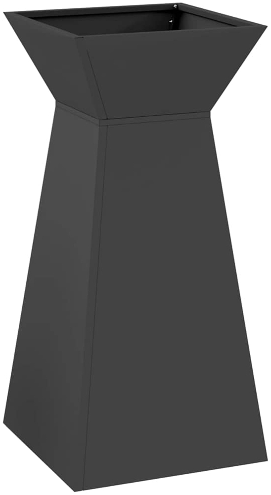 vidaXL Säulen Pflanzer Schwarz 35 x 35 x 73 cm 873838 Bild 1