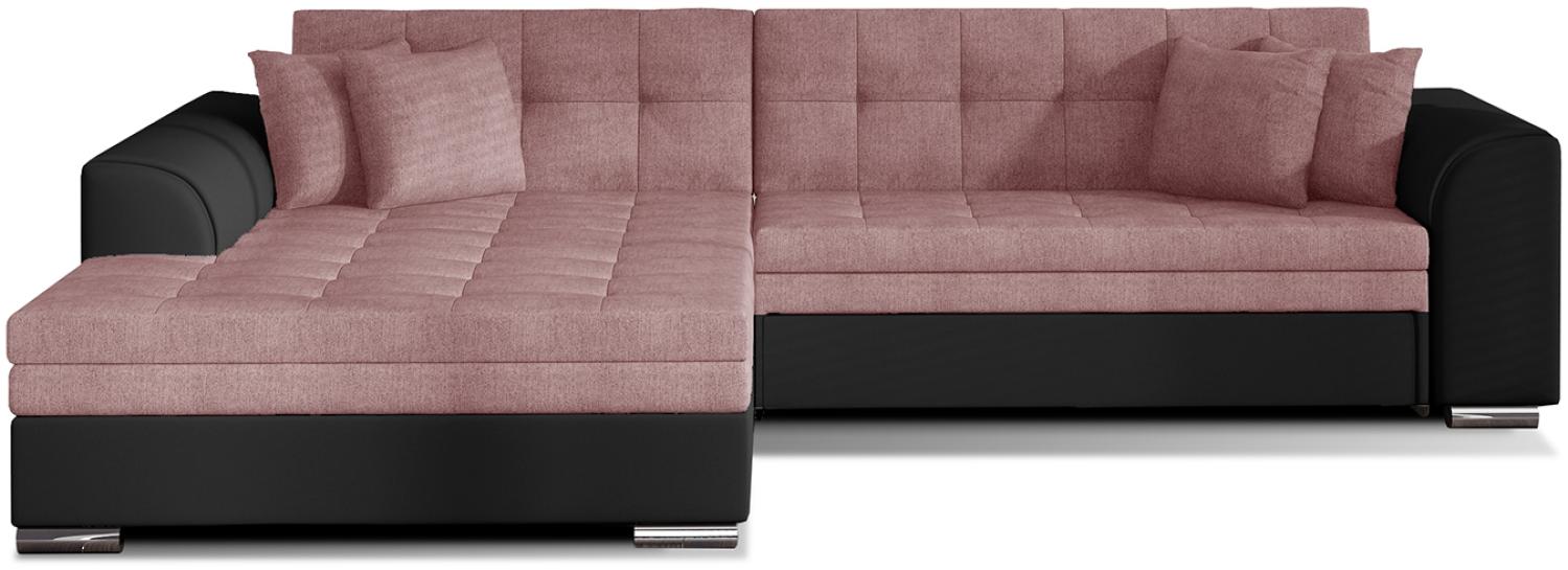 ELTAP 'Sorento', Ecksofa, Eckcouch, Rosa, 78 x 194 x 296 cm, Links Bild 1