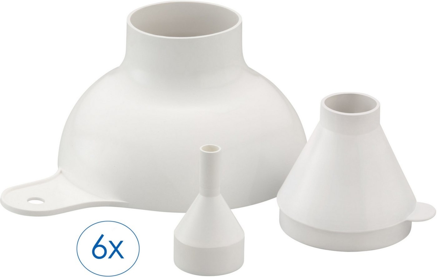 Ruco Trichter 6- teiliges Set in 3 Größen, (6-tlg), Trichter, Pulvertrichter, Trichter-Set, Made in Germany Bild 1