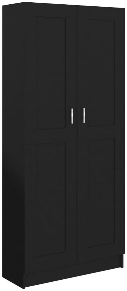 Bücherschrank, Schwarz 82,5 x 30,5 x 185,5 cm Bild 1