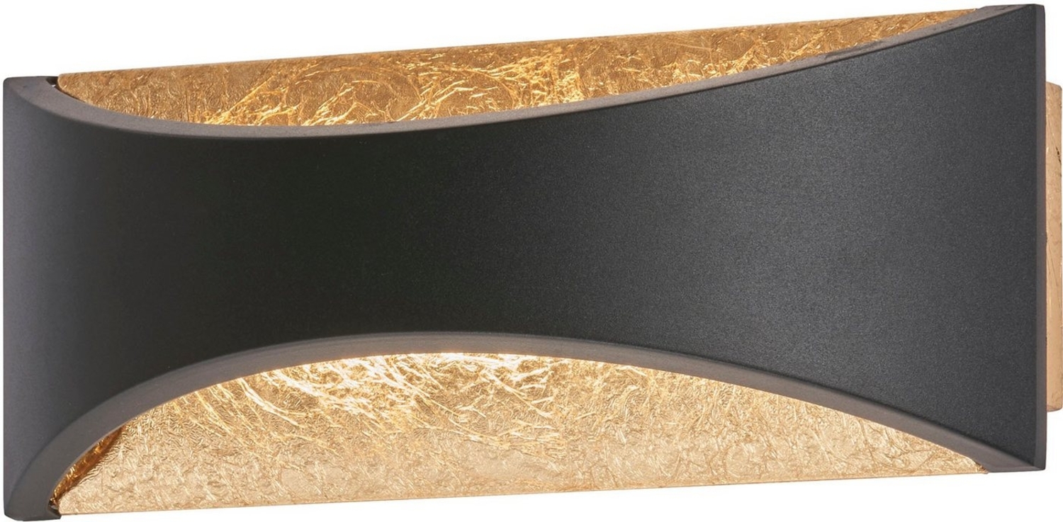 Fischer & Honsel 30529 LED Wandleuchte Rio sandschwarz blattgold 2700K Bild 1