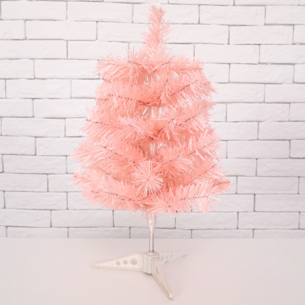 ABC 45 cm simulierter Weihnachtsbaum (pink), Mini-Weihnachtsbaum für Dekoration Bild 1