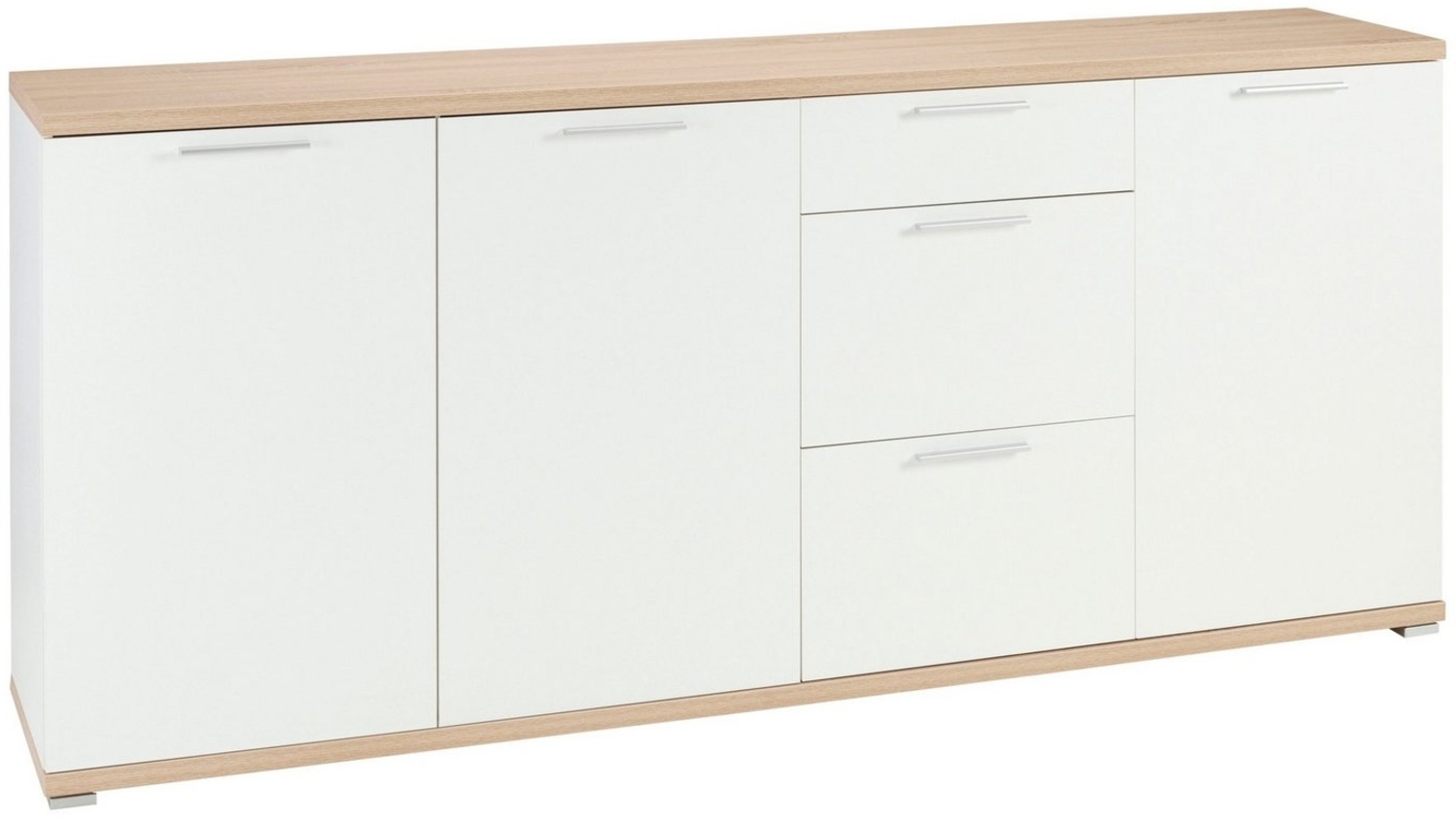 Sideboard TOP in Weiß/ Sonoma Eiche Nb., matt, ca. 192 x 88 x 40 cm Bild 1