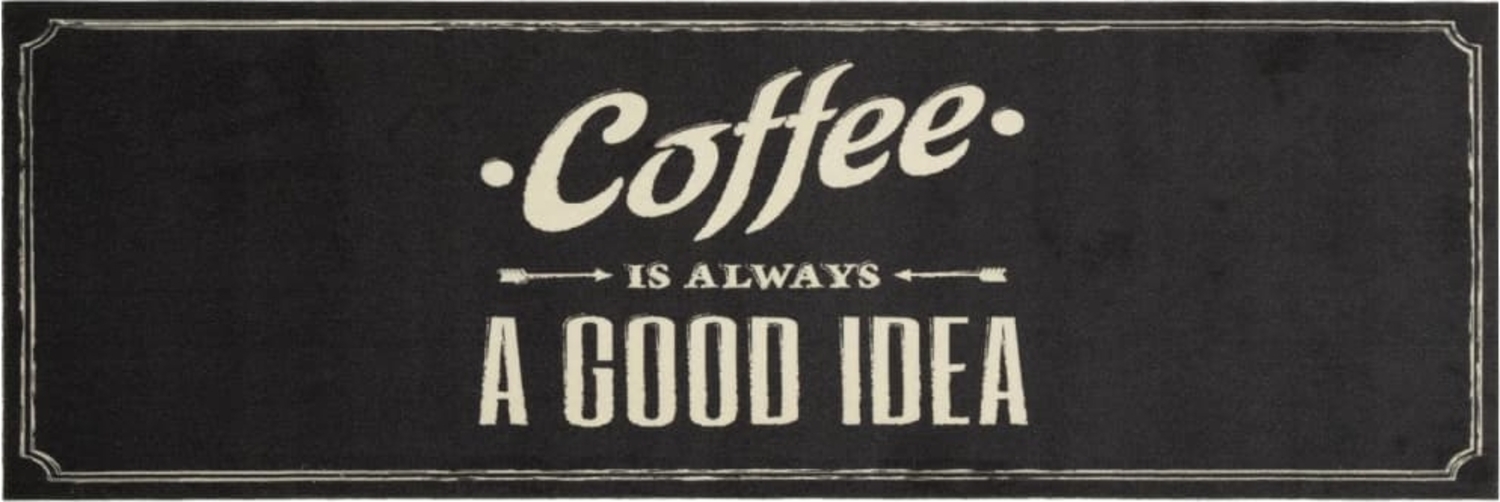 vidaXL Küchenteppich Waschbar Kaffee 60x180 cm Samt 4005597 Bild 1