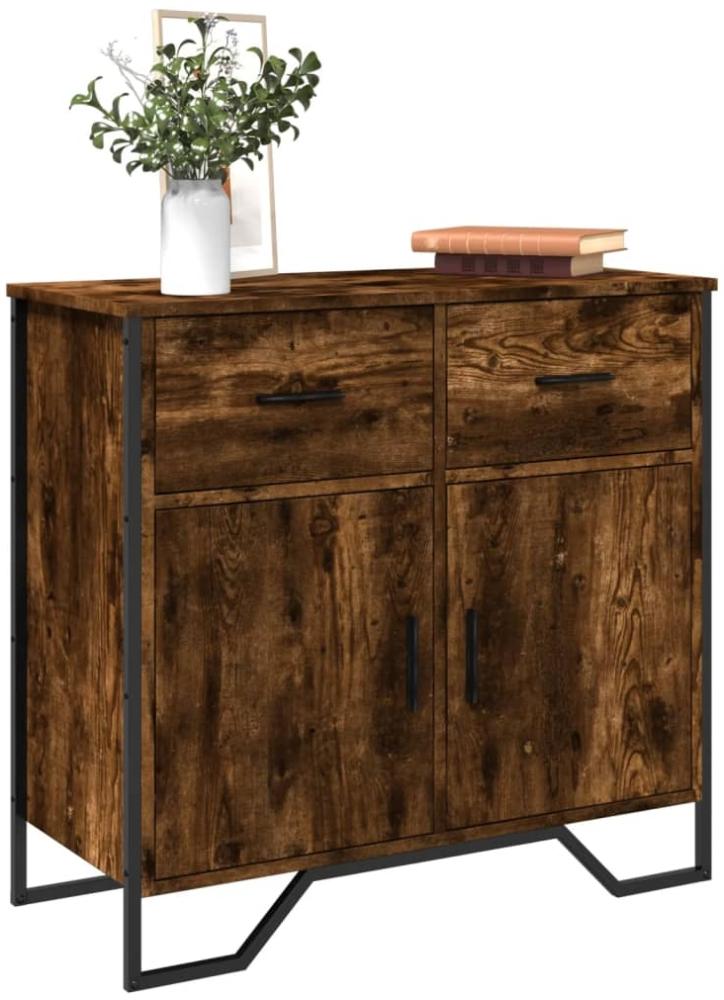 vidaXL Sideboard Räuchereiche 79,5x35,5x74,5 cm Holzwerkstoff 848546 Bild 1