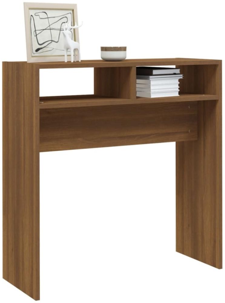 vidaXL Konsolentisch, Holzwerkstoff Eichen-Optik, 78 x 30 x 80 cm Bild 1