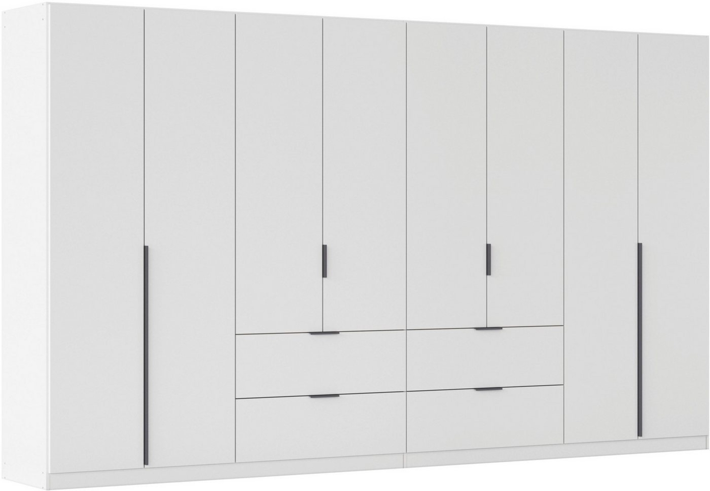 rauch Drehtürenschrank Kleiderschrank Schrank Garderobe AGORDO mit Dekor- oder Hochglanzfront (in zwei Griff-Farben, Breiten 91-360 cm) mit Außenschubkästen, in 7 Breiten und 2 Höhen MADE IN GERMANY Bild 1