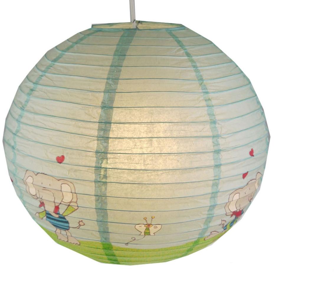 Kinder Papierlampe Lolo Lombardo Lampenschirm Ø40cm mit Aufhängung & LED Licht Bild 1