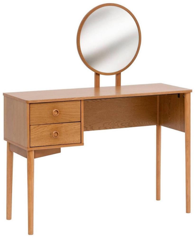 Schminktisch mit rundem Spiegel CHARLIE, 110 x 42 x 126 cm Bild 1
