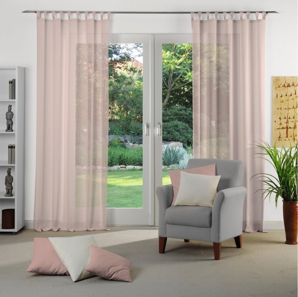 Wirth Vorhang Sunday, Schlaufen (1 St), halbtransparent, Jacquard Bild 1