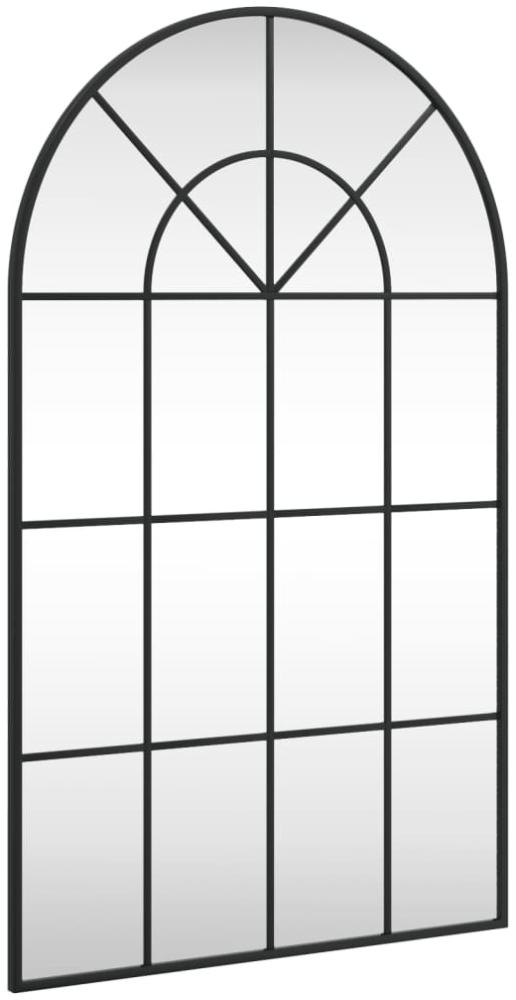 vidaXL Wandspiegel Schwarz 60x100 cm Gewölbt Eisen 358627 Bild 1