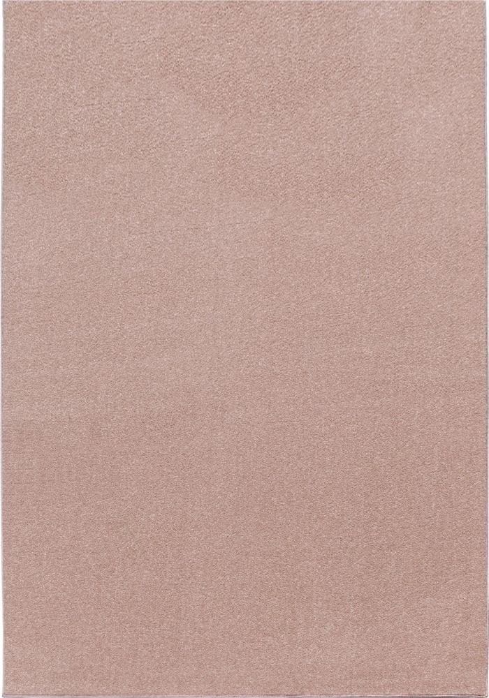 Kurzflor Teppich Alberto rechteckig - 240x340 cm - Rosa Bild 1