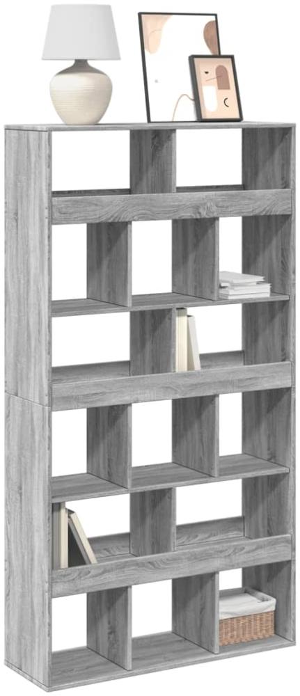 vidaXL Bücherregal Grau Sonoma 100x33x187,5 cm Holzwerkstoff 3309380 Bild 1