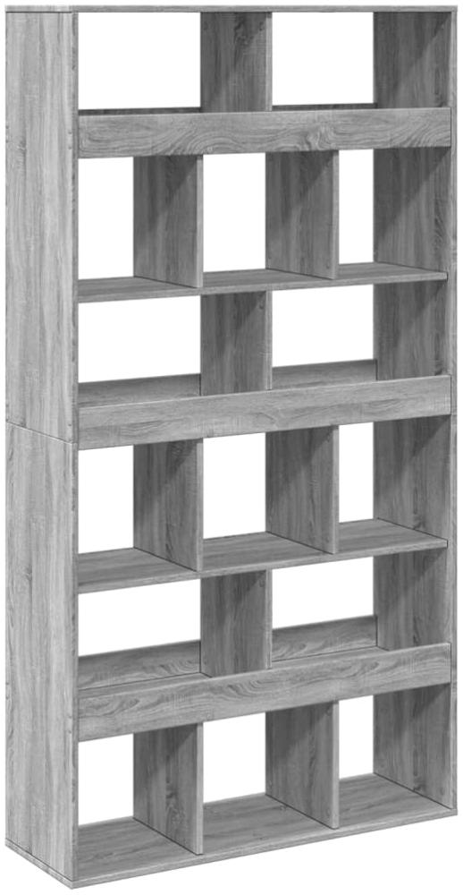vidaXL Bücherregal Grau Sonoma 100x33x187,5 cm Holzwerkstoff 3309380 Bild 1