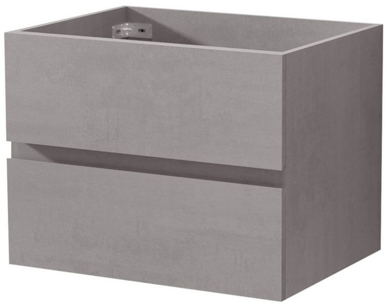 UEV Waschbeckenunterschrank 60cm/75cm/90cm hängend grau (Badmöbel für Gäste WC) Badezimmerschrank mit 2 Schubladen, Soft-Close-System Bild 1