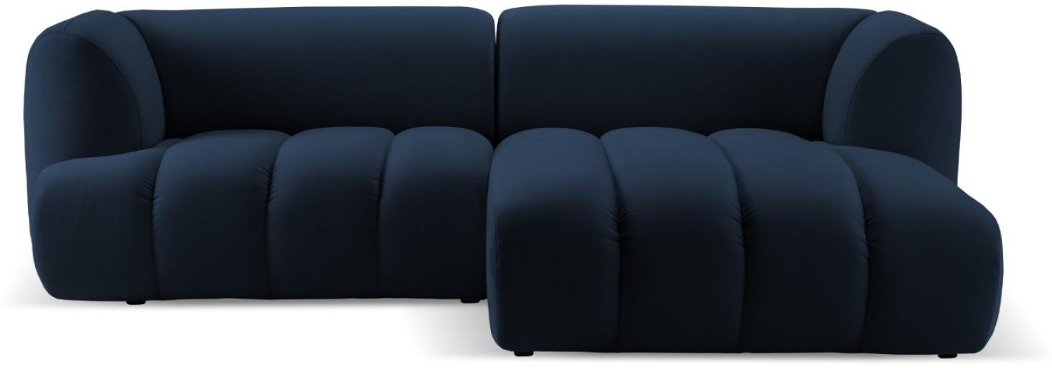 Micadoni Modulares Ecksofa Harry 3-Sitzer Rechts Samtstoff Königsblau Bild 1