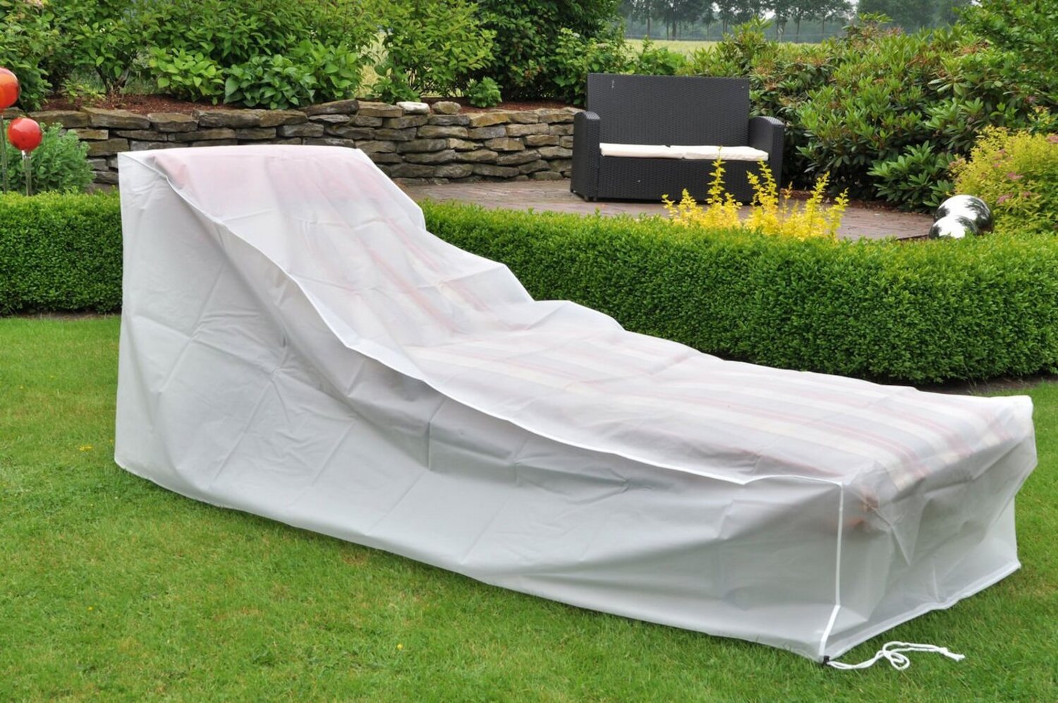 Spetebo Gartenmöbel-Schutzhülle Wetterschutzhülle für Liegen - 200 x 75 cm (Stück, 1-St, Abdeckung), Schutzhülle Abdeckung für Liegestühle Bild 1