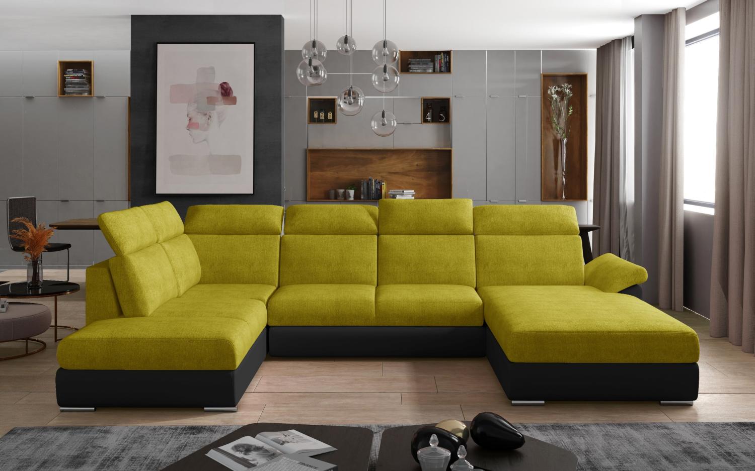 Wohnideebilder Evanell Gelb Ecksofas & Eckcouches Evl_31 Bild 1