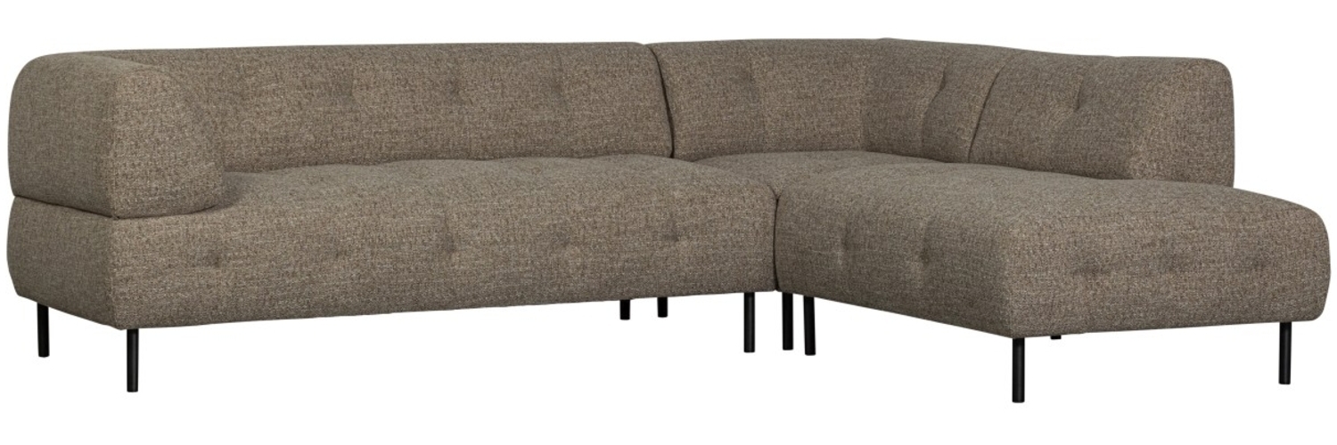 Ecksofa Lloyd aus grobmaschigen Stoff Rechts, Dunkelbraun Bild 1