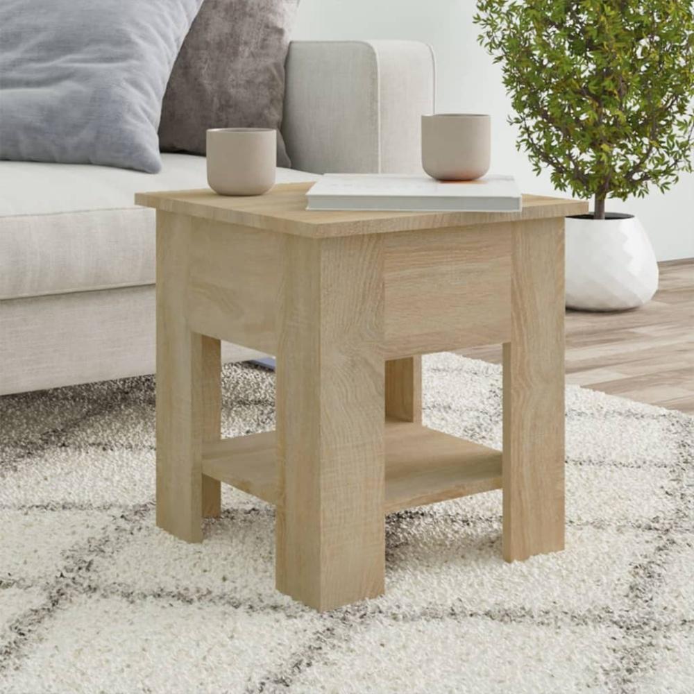 Couchtisch Sonoma-Eiche 40 x 40 x 42 cm Holzwerkstoff Bild 1