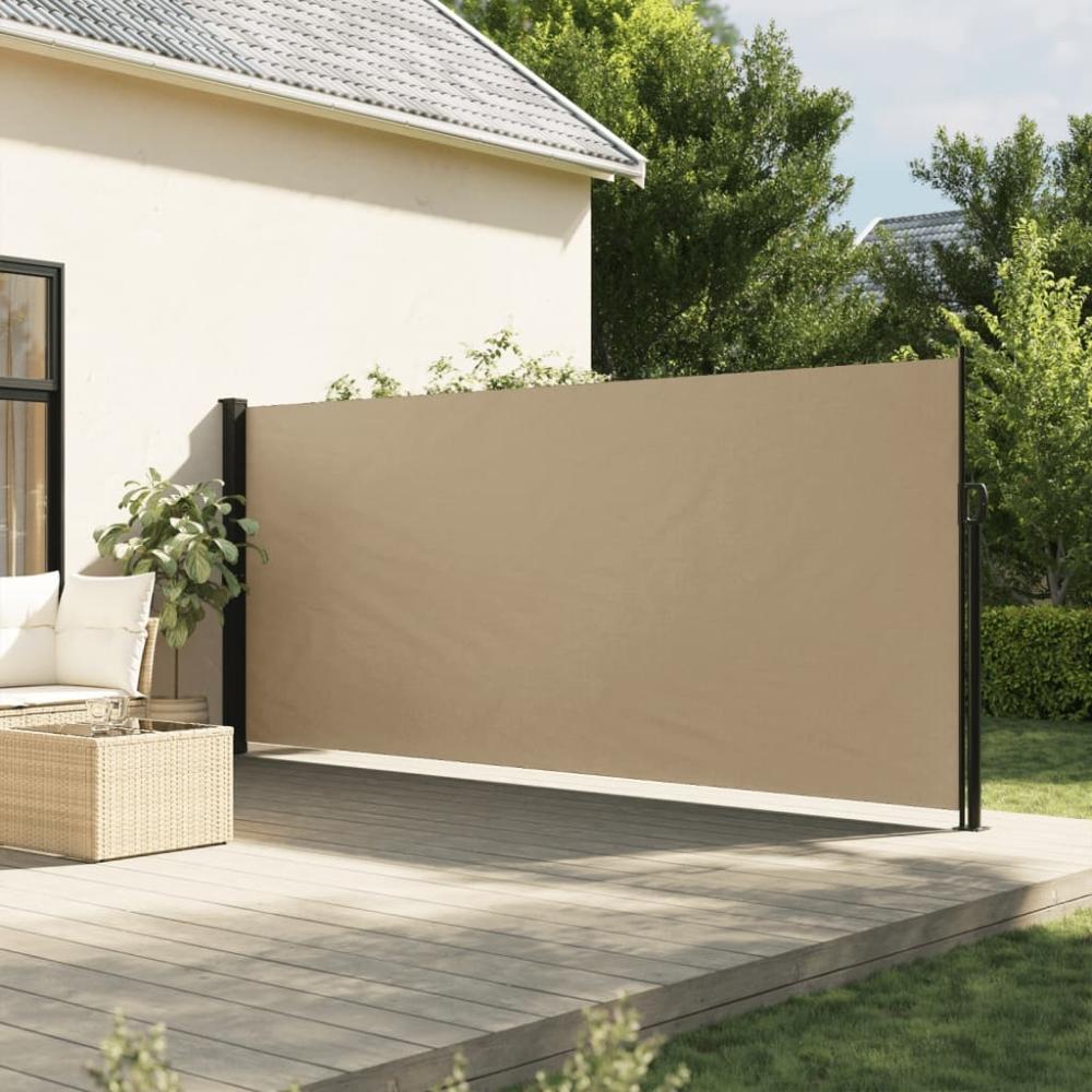 vidaXL Seitenmarkise Ausziehbar Beige 160x600 cm 4004525 Bild 1