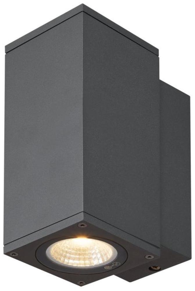 SLV No. 1003416 ENOLA SQUARE S single Outdoor LED Wandaufbauleuchte anthrazit IP 65 Bild 1