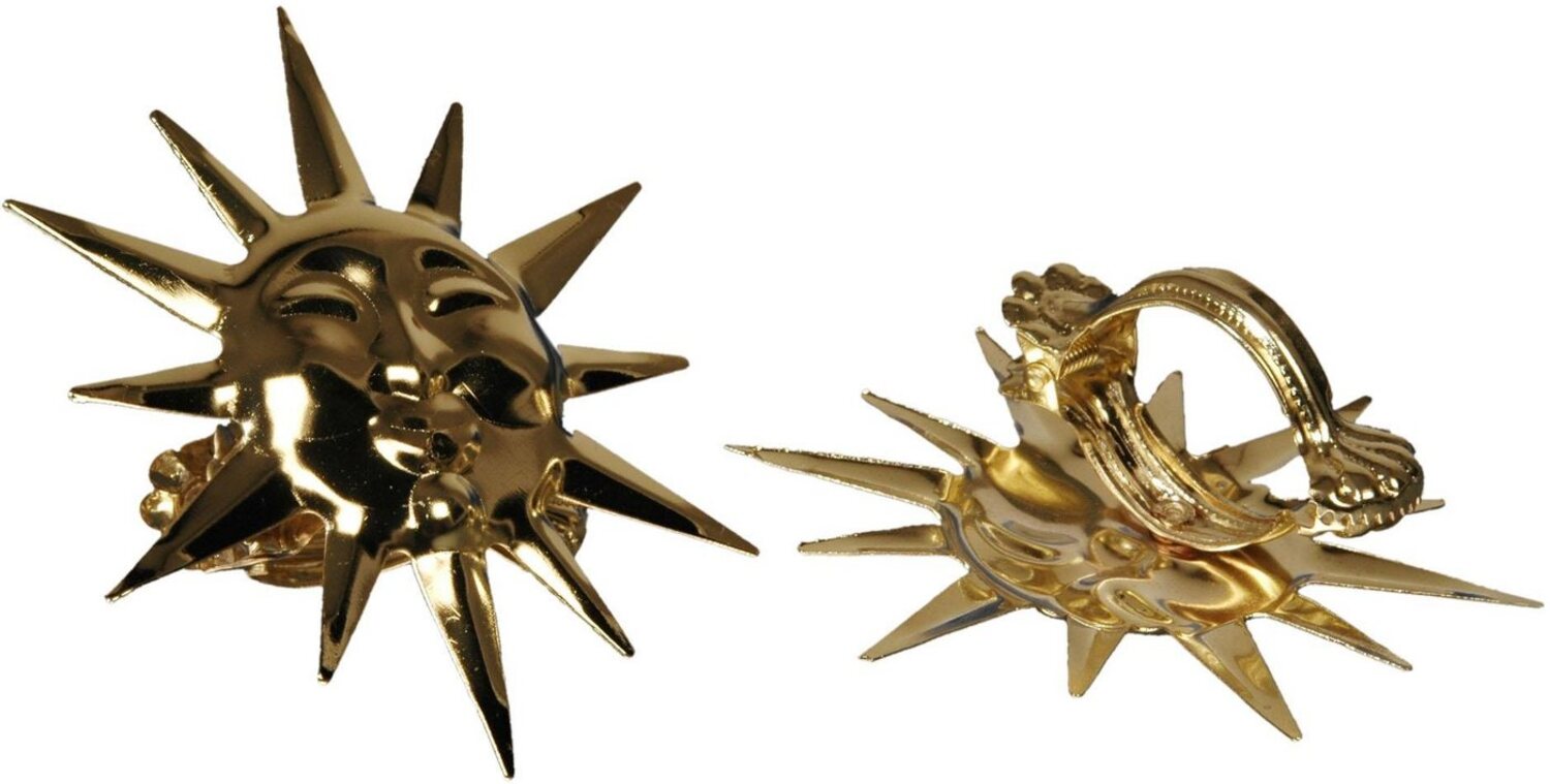 Liedeco Dekoklammer Sonne, Gardinen, Vorhänge, (Packung, 2-St), für Gardinen, Vorhänge Bild 1