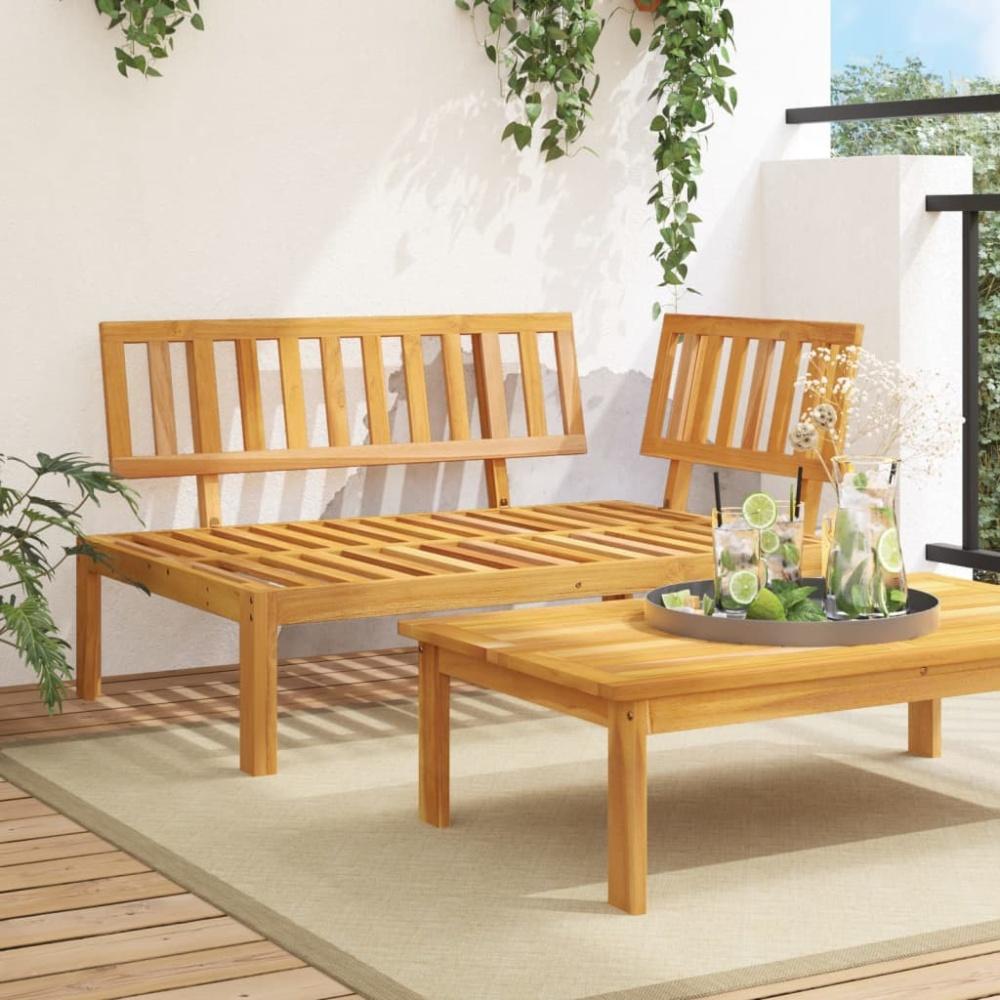 vidaXL Garten-Ecksofa aus Paletten Massivholz Akazie 365844 Bild 1