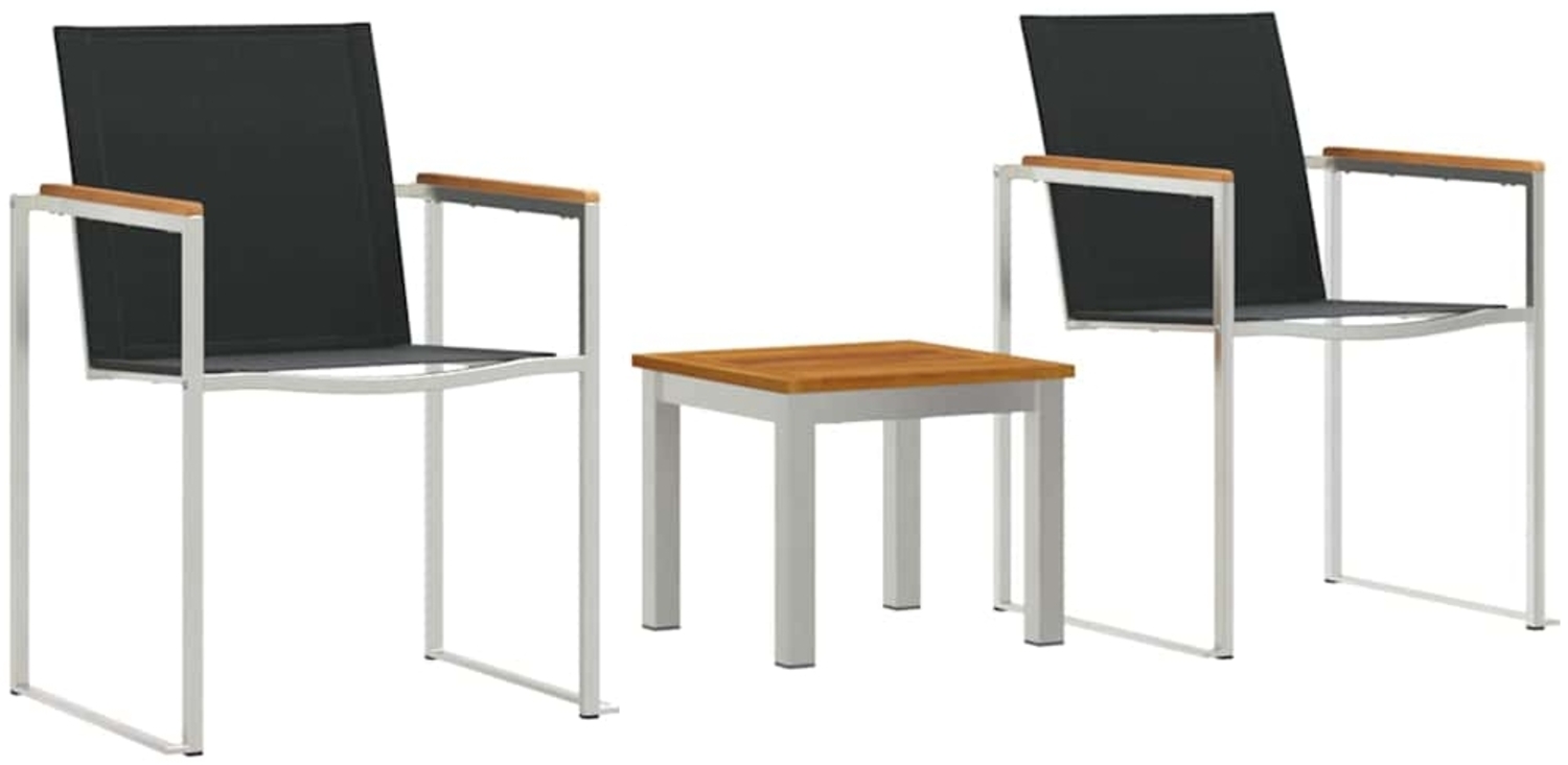 vidaXL EsssetfürdenAußenbereich 3 pcs Massives Teakholz 3334844 Bild 1