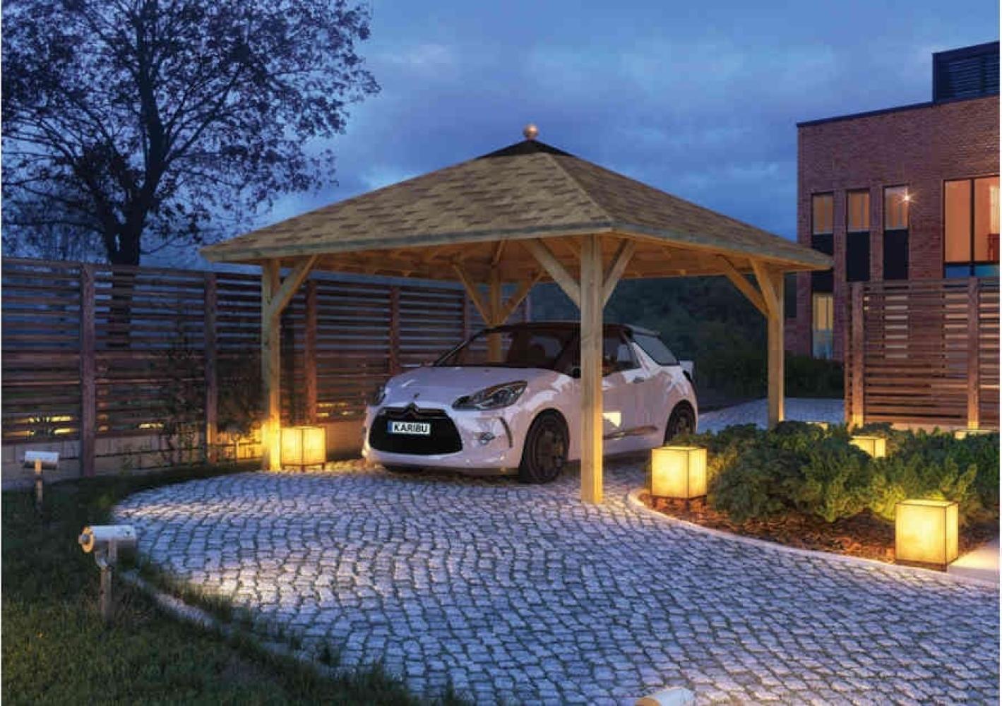 Karibu Pavillon Carport Classic Kirn 1 Bild 1