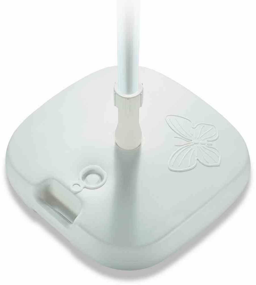 Schirmständer Papillon 20 Liter, befüllbar, weiß Polyethylen, für Schirmstöcke 18-32mm Bild 1