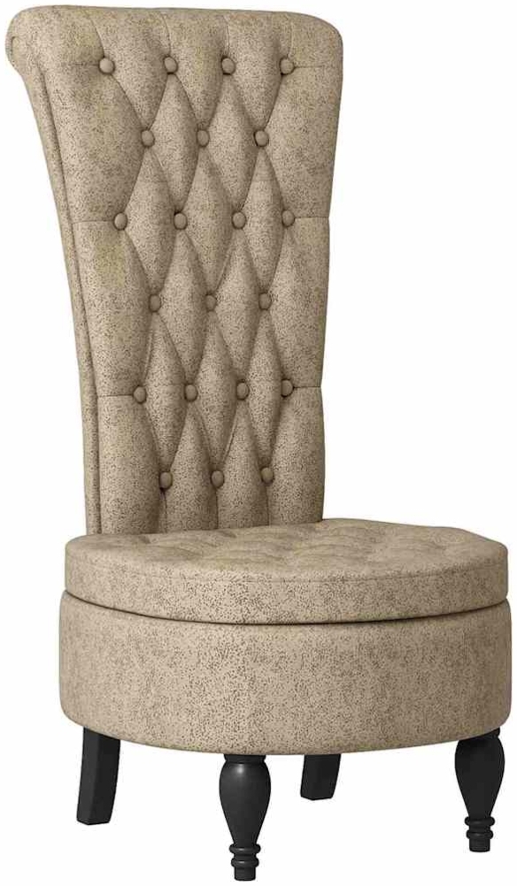 vidaXL Schlafsessel Hellgrau 56,5 x 70 x 110 cm Kunstwildleder 42020687 Bild 1