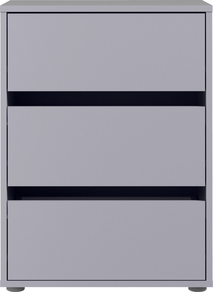 FORTE Extras Robes/Kds Schubkastenblock, Holzwerkstoff, Grau, 51 x 70,6 x 39,6 cm Bild 1