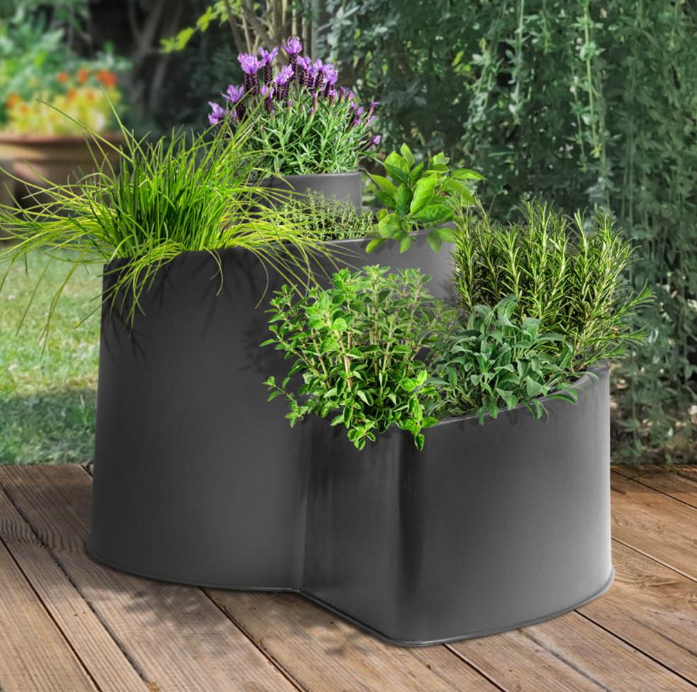 Pflanztopf Kräuter Schnecke 52cm Balkon Kübel Pflanzkübel Blumenkübel Blumentopf Bild 1
